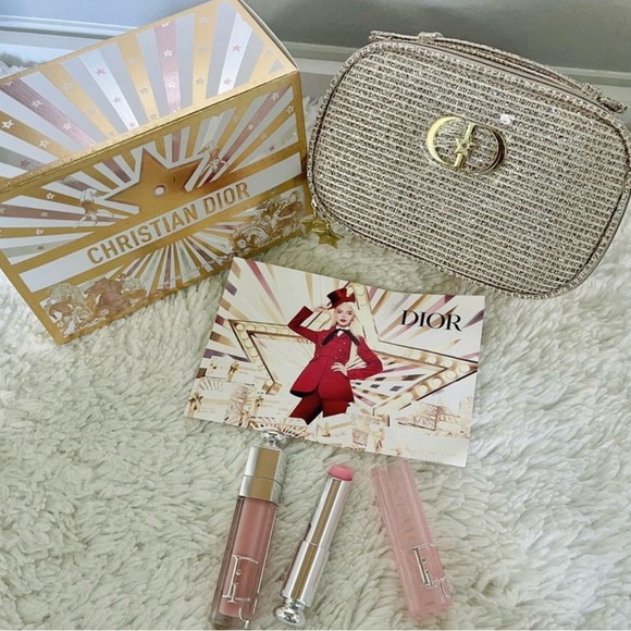 Dior The Pink Glow Ritual Holidays Gift Set 2025 with 2 lipsticks and case NIB - Picture 7 of 10